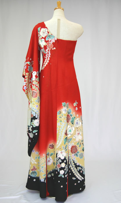 着物ドレスや和ドレスの留袖ドレス レンタル パーティードレス