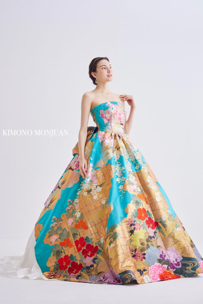 打掛を使用した着物ドレスのウェディングドレス｜レンタル・購入対応（大阪・東京銀座・全国）