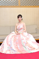 ウエディングドレスに振袖を着物リメイクしたオーダーメイドの一点もの着物ドレス（大阪・東京銀座・全国）