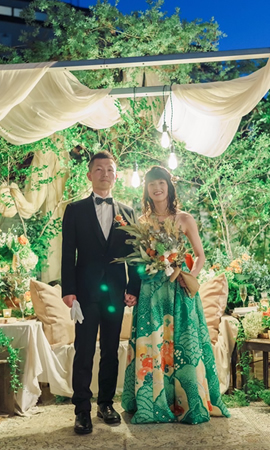 ウエディングドレスに振袖・帯を着物リメイクしたオーダーメイドの一点もの着物ドレス（大阪・東京銀座・全国）