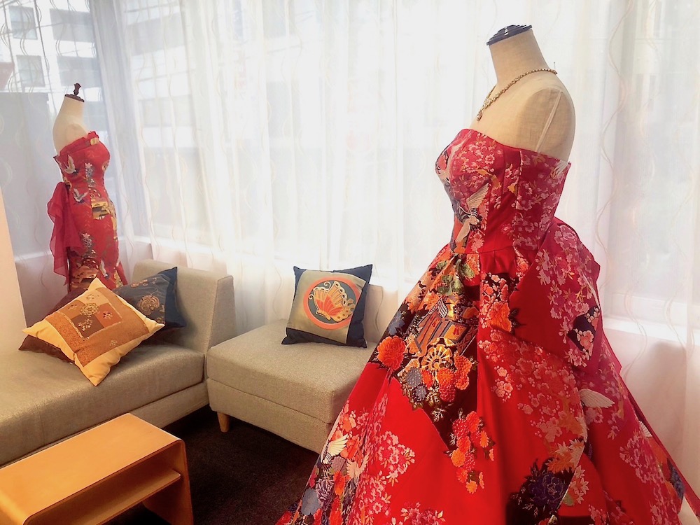 KIMONO文珠庵のドレスご試着は東京銀座店へ