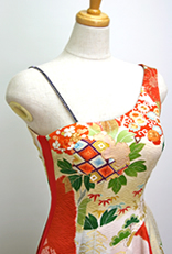 ダンス衣装に振袖からオーダーメイドの着物ドレス