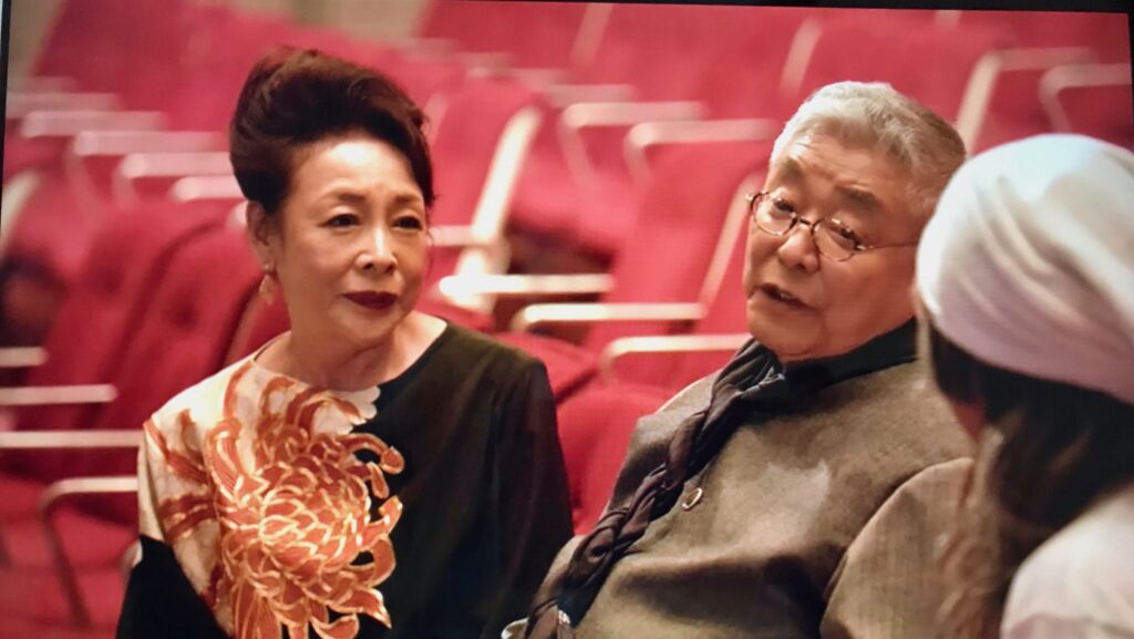 メディアでの着用にパーティードレスやステージ衣装に新品の留袖地を使用した池波志乃さん着用留袖ドレス